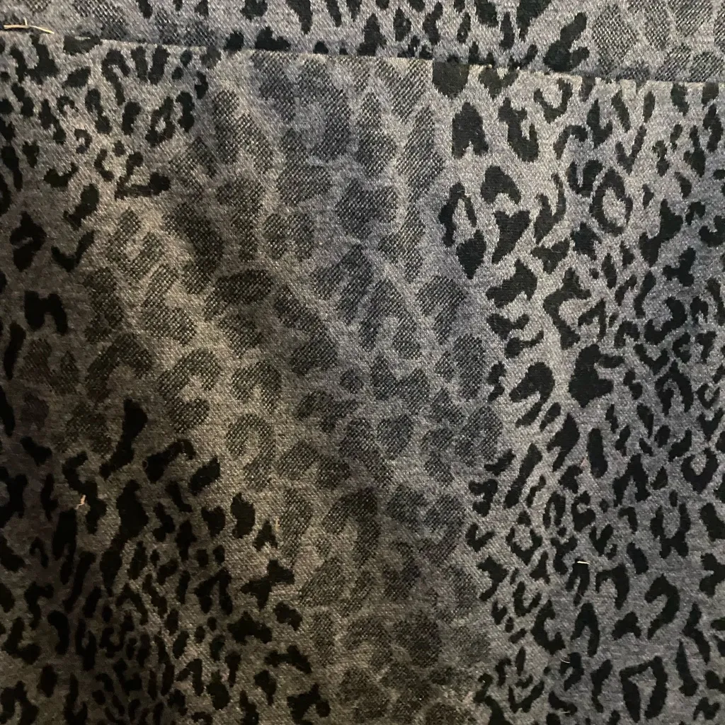 Decree Womens Mini Skirt Gray & Black Leopard Print XL Waist 38” 40” - Image 3