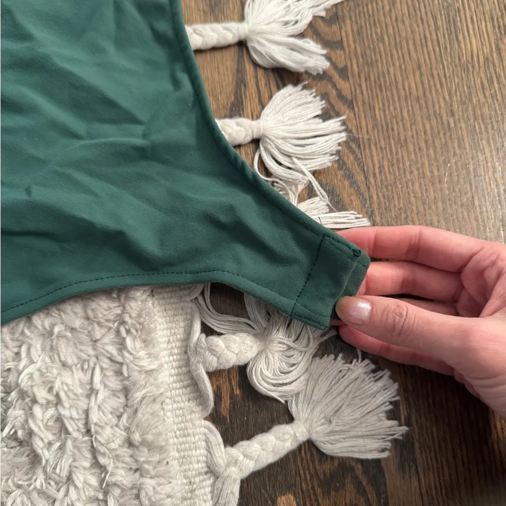 Free people intimately quarter sleeve plunge double lined smooth bodysuit XS - Image 4