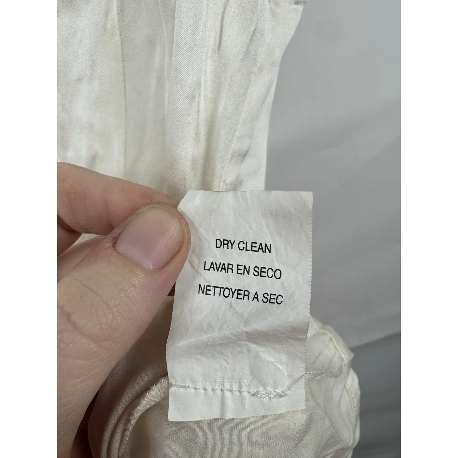 Bebe Y2K Silk Satin Ivory Blouse Women S Babydoll Rhinestone Coquette 2000s - Image 5