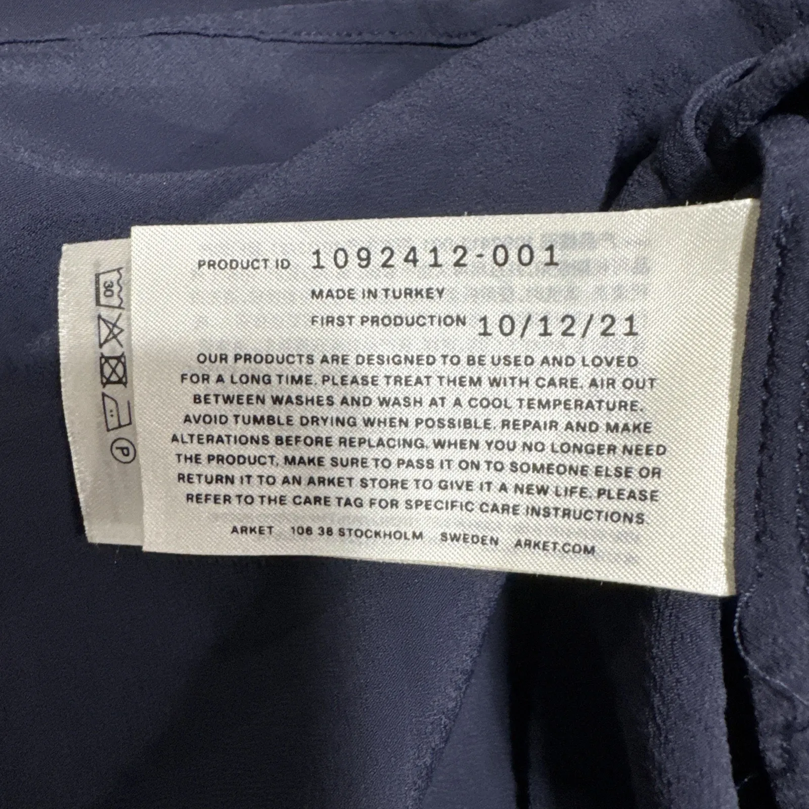 Arket Womens Modest Maxi Dress EU 34, US 4 Long Sleeves A - Image 7