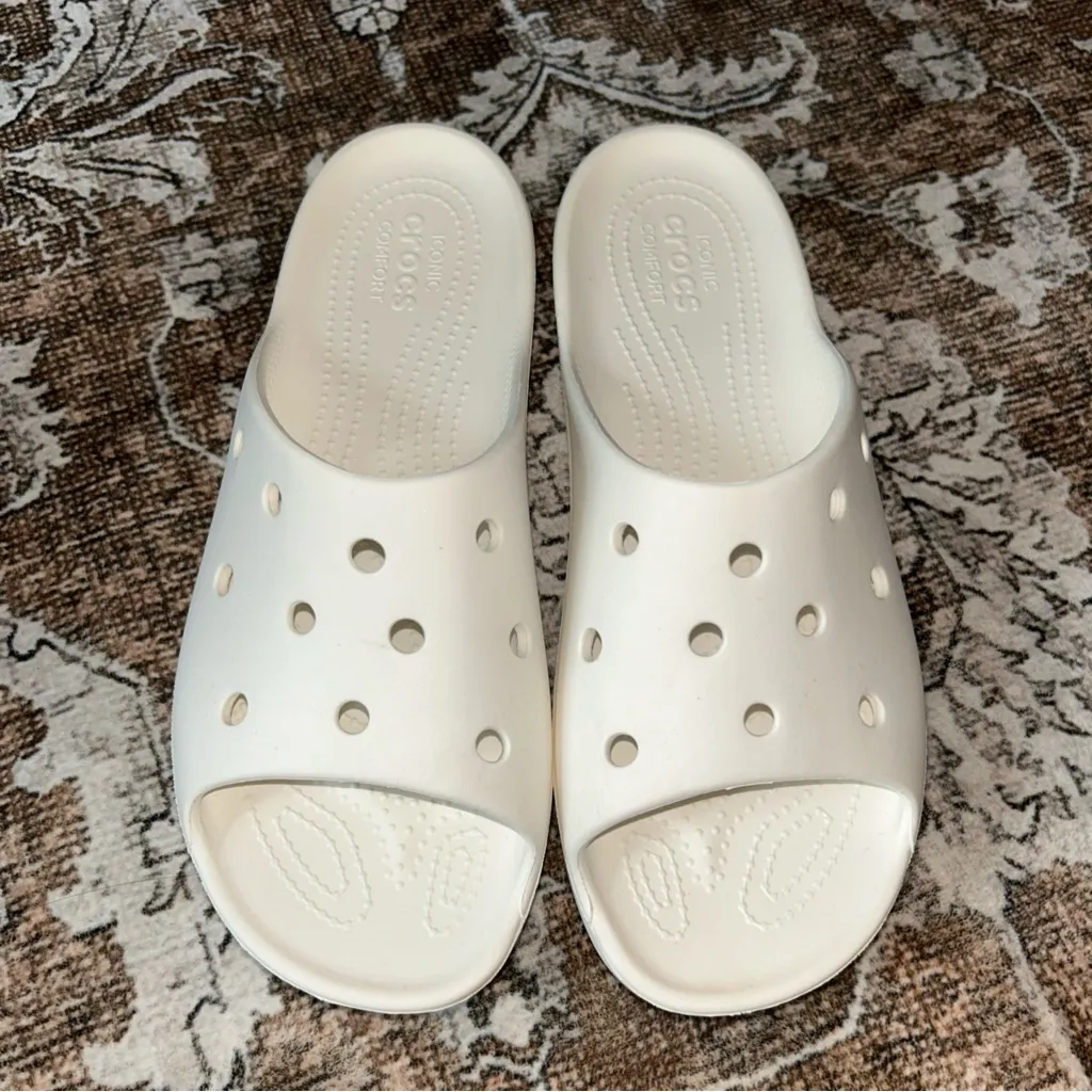 CROCS Women's Off-White Mules - Image 2