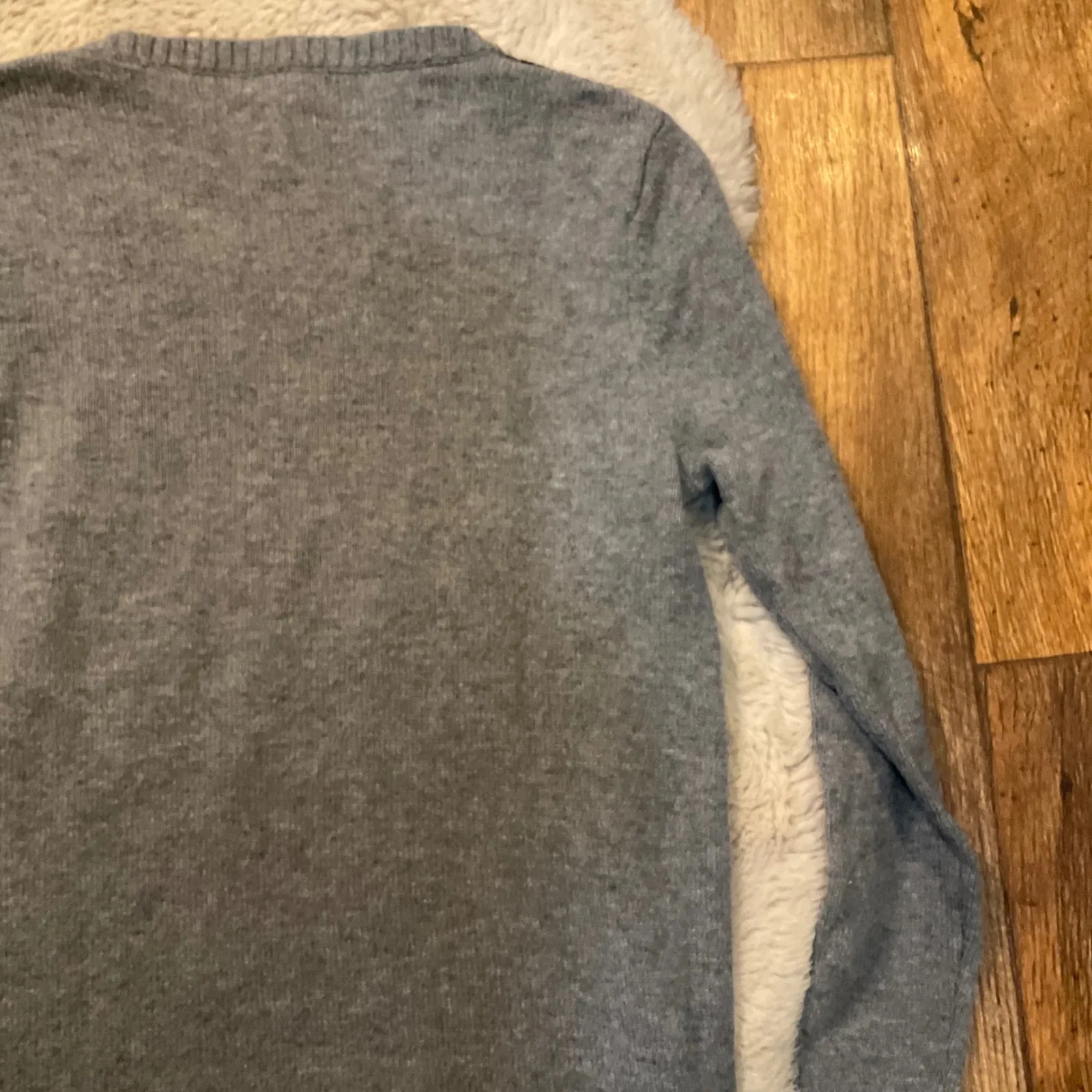 Toad & Co Aleutia Crew Sweater Size Small Lambswool Gray Black Pattern Round Hem - Image 8