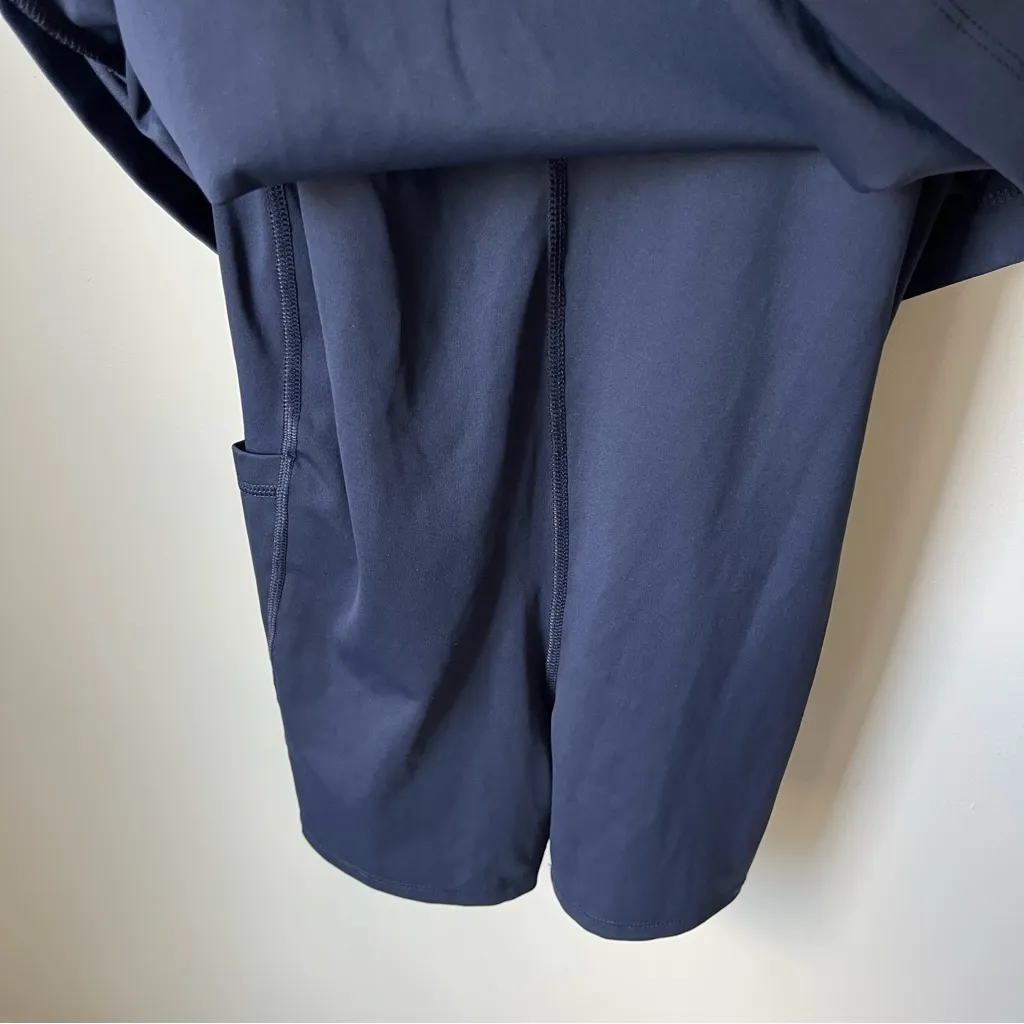 Old Navy Powersoft Navy Blue Mini Athletic Dress Women’s Medium - Image 5