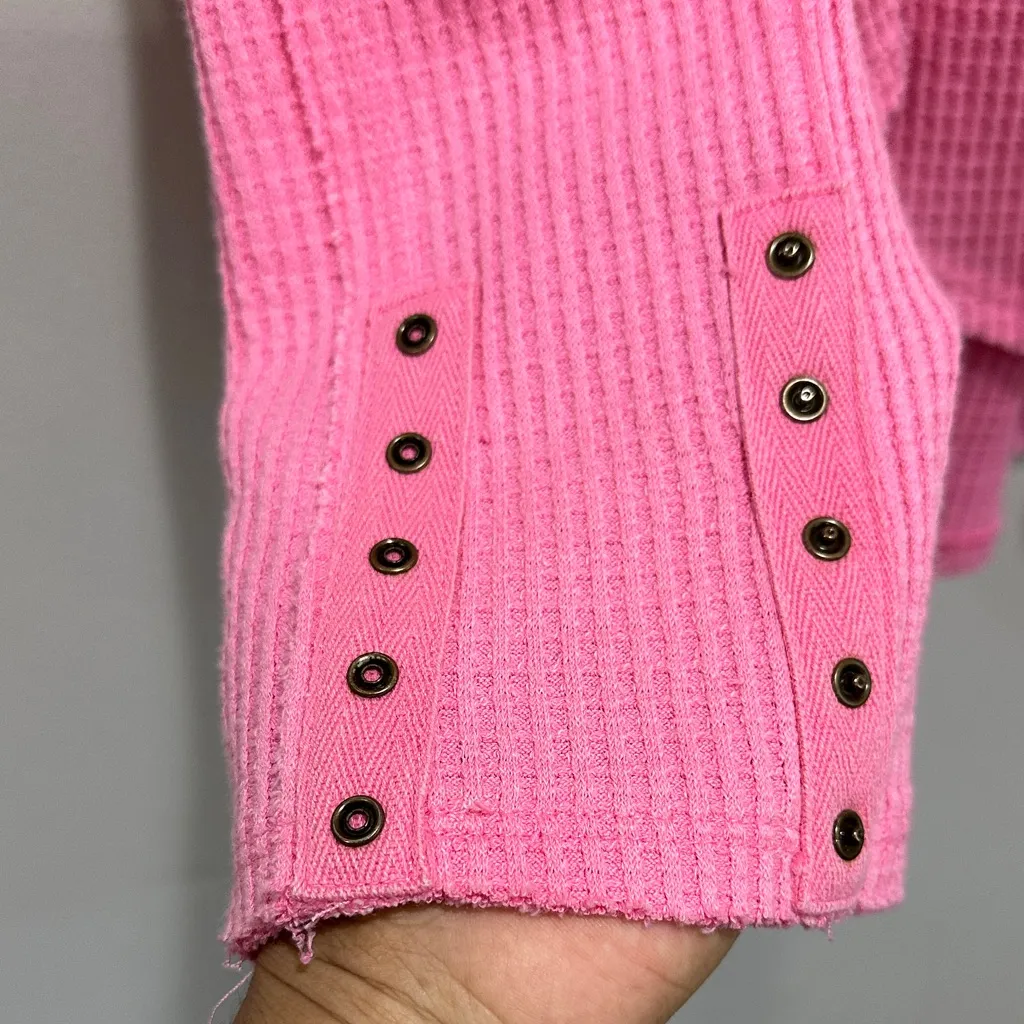 Free People we the Free Pink Carnation Babydoll Top - Image 6