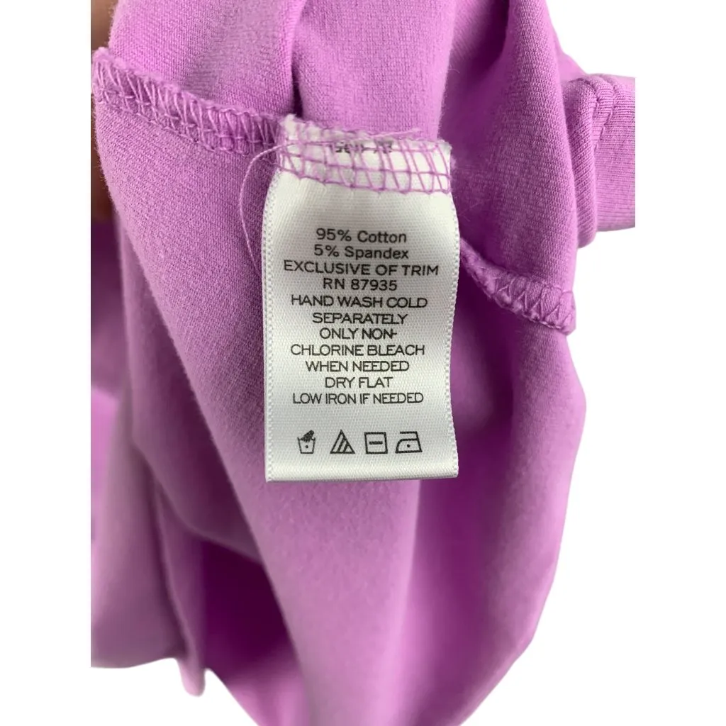 Susan Graver Womens Lavender Tank Top With Lace Trim Size L - Image 5