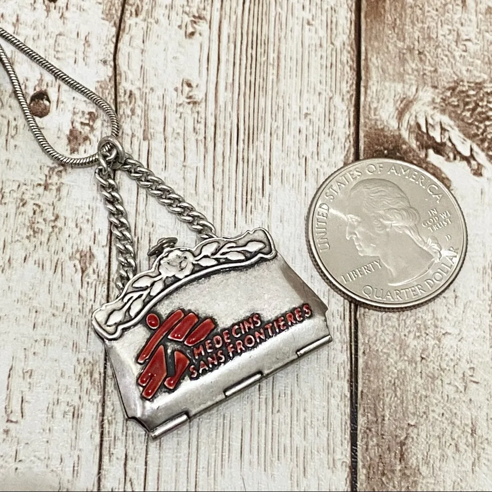 Rare Pilgrim MSF Triple Chain Pendant Necklace - Image 12