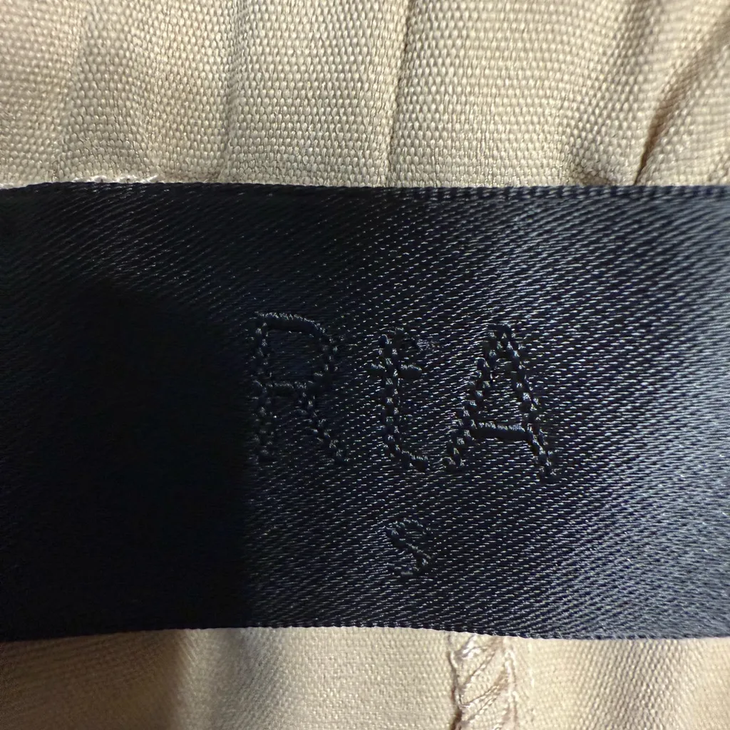 NEW RtA Tan Small Mini Skirt Pockets Drawstring Cargo Short Elastic Waist - Image 2