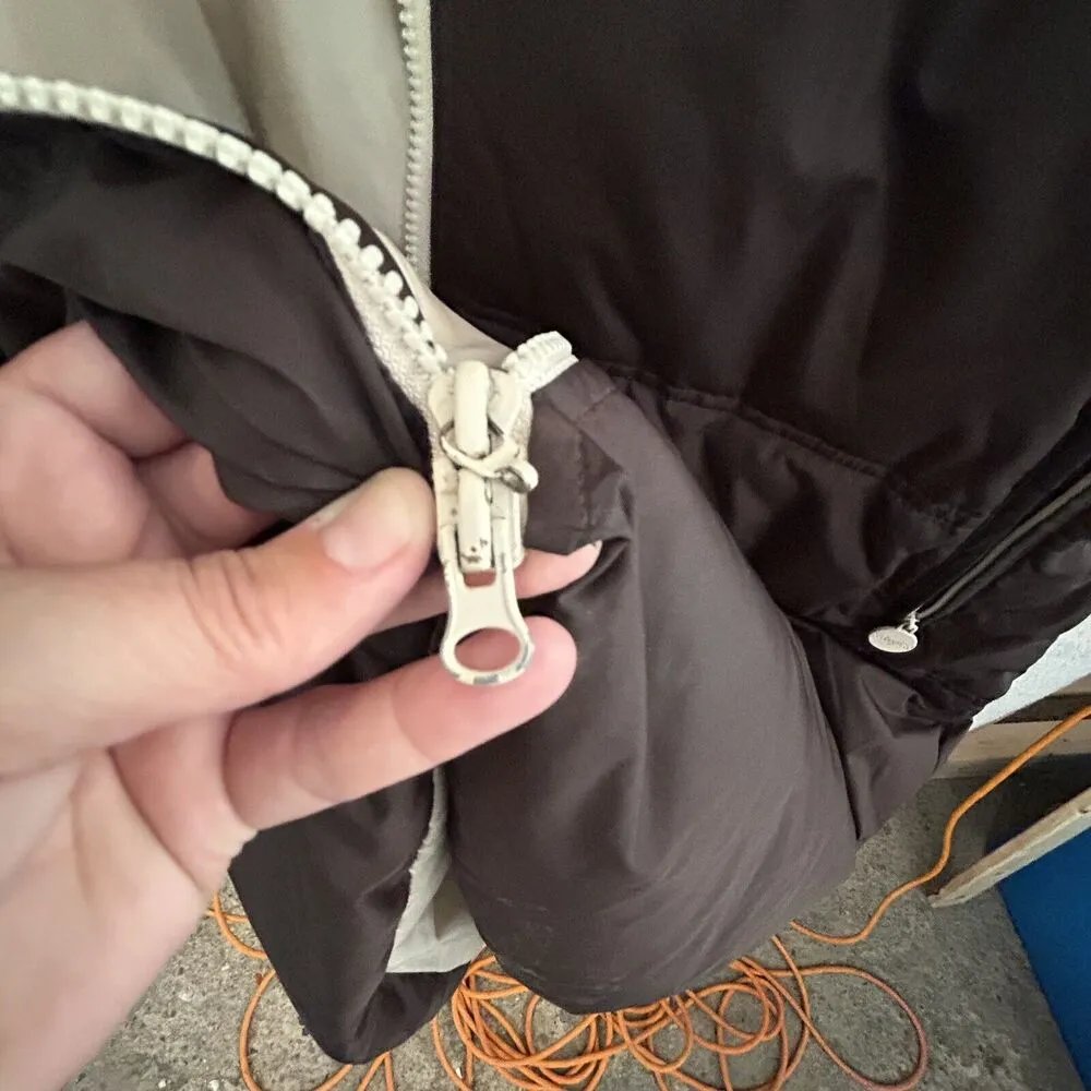 Vintage COOGI Long Brown Puffer Coat Jacket Women's Size 1X Hooded READ - Image 11