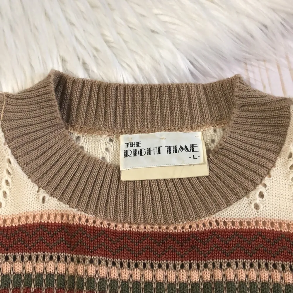 Vintage The Right Time Sweater size L EUC Size L - Image 7