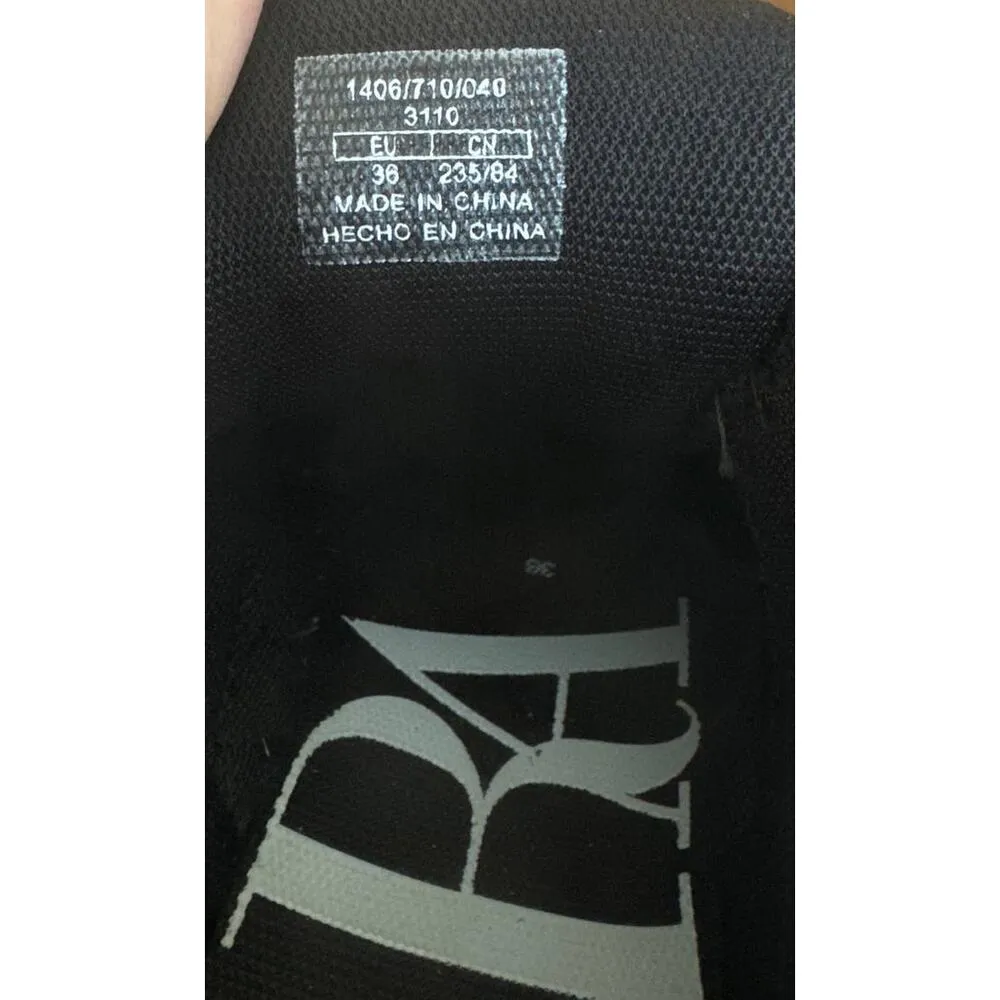 ZARA Animal snake print chunky sneakers brown black white size 6 (36) - Image 10