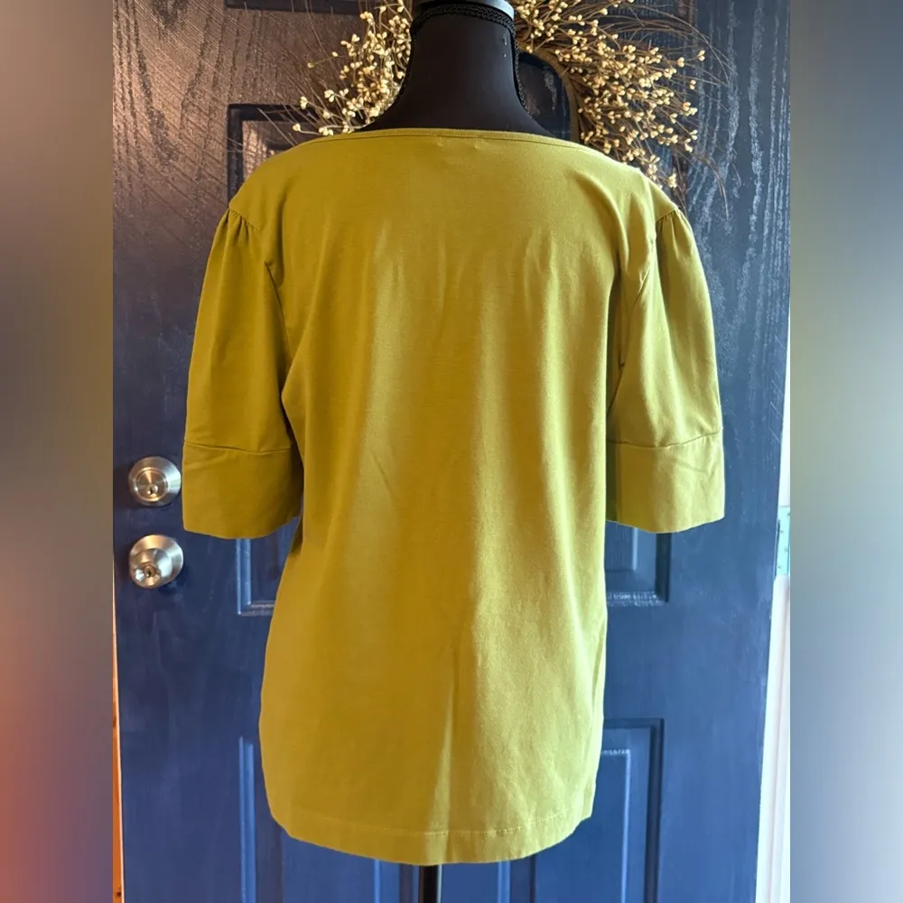 Nine West Green and Silver Embellished Blouse - Image 4