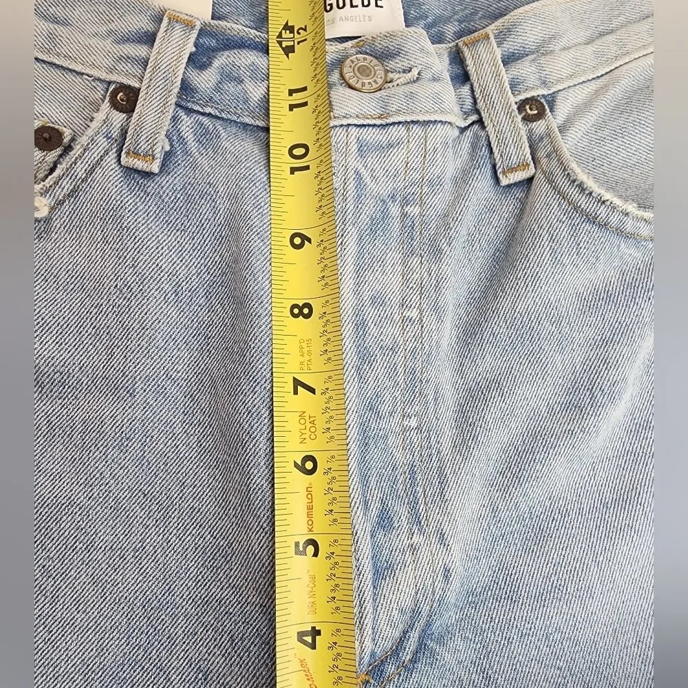 Agolde Riley High rise Straight Crop jean in Clear skies sz 29 NWT light wash - Image 14