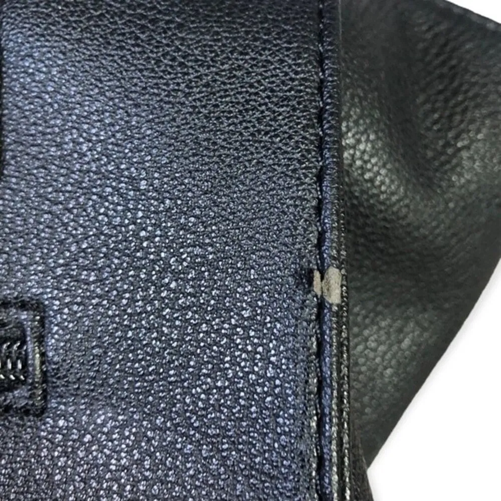 Lulu By Lulu Guinness Faux Pebbled Leather Spacious Handbag Black - Image 6