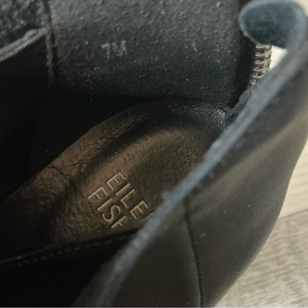 Eileen fisher Cosmo black classy platform shoes size 7 - Image 10