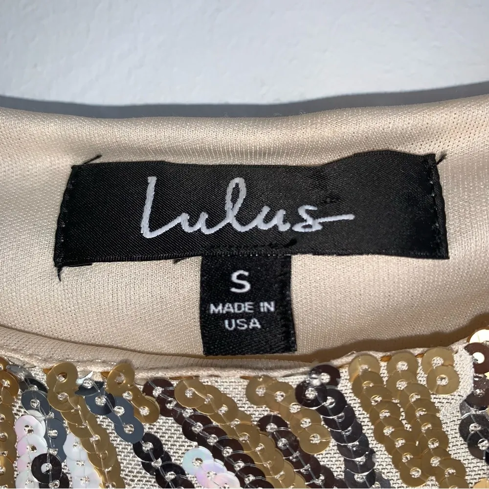 Lulu’s Sequin Crop Top - Image 5