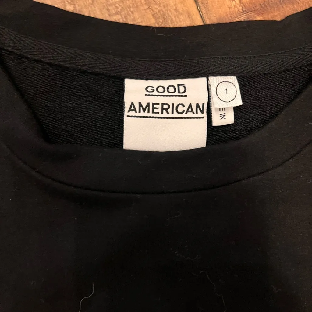 GOOD AMERICAN Ruched Hem Sweatshirt‎ - Image 6