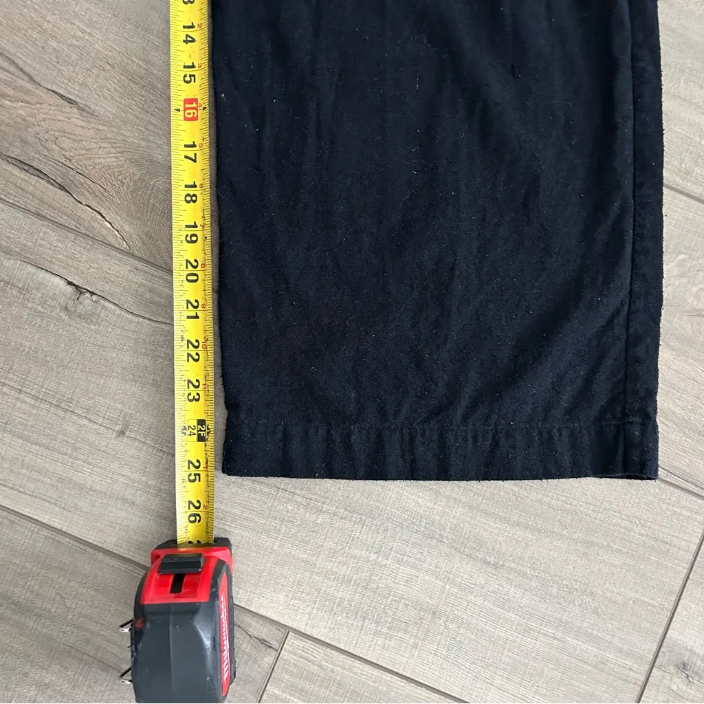 Jenni Kayne Relaxed Trouser High Rise Wide Leg Black Raw Silk Pants 2 - Image 13