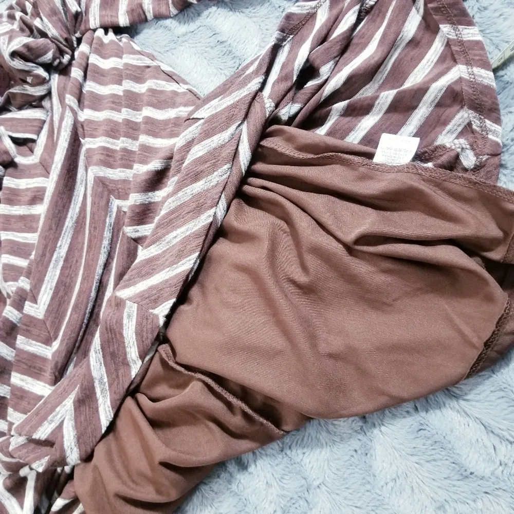 Entro Cut Out Tie back Chevron Print Swing Dress - Image 10