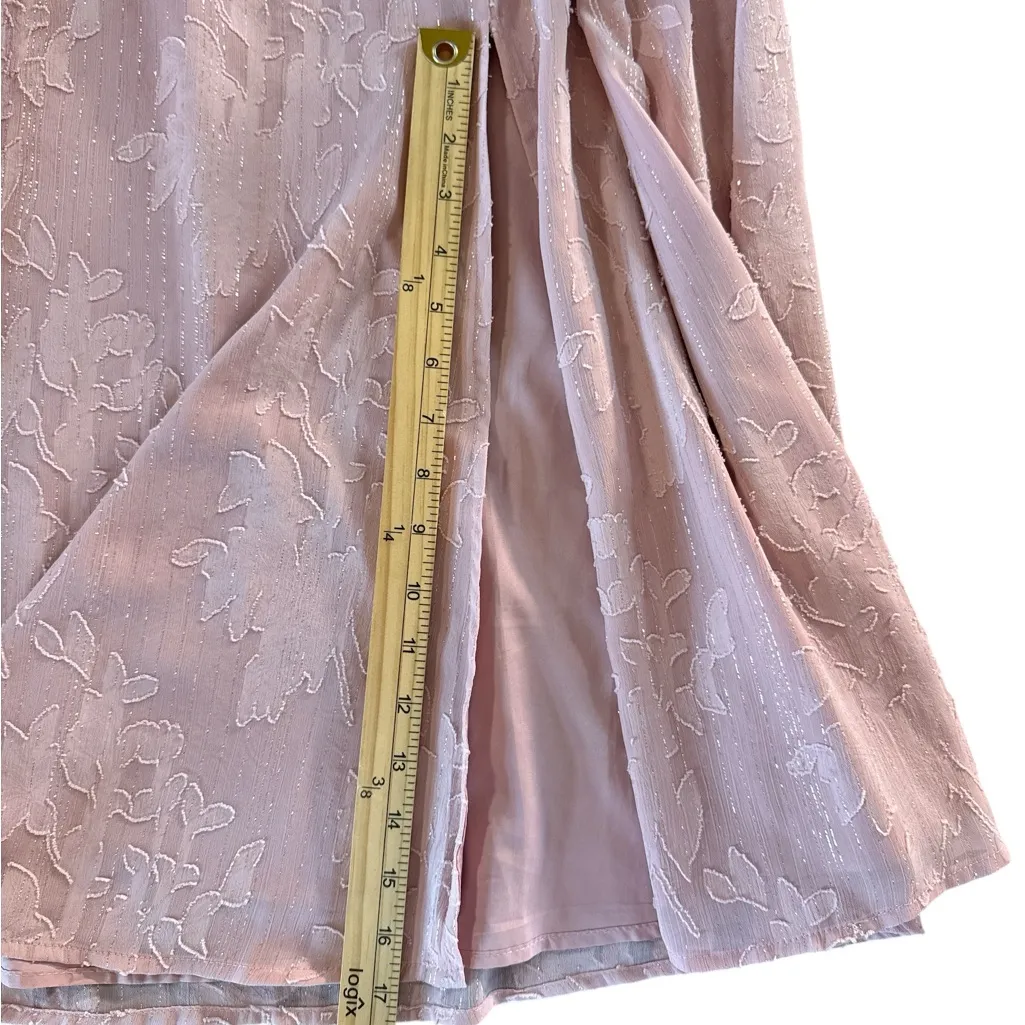 Lulu's‎ Light Pink Floral Midi Dress - Image 8