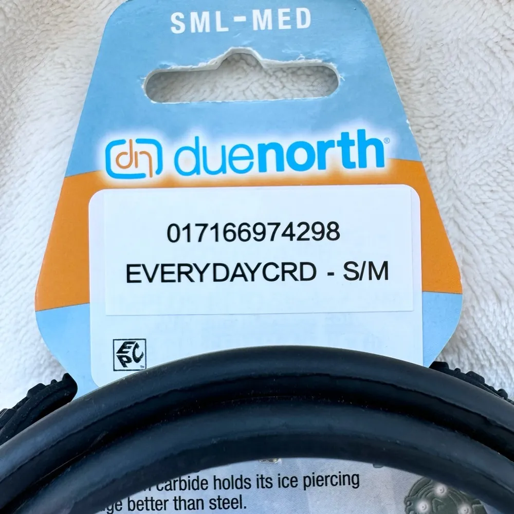 DUENORTH UNISEX SHOE TRACTION AID FOR SNOW AND ICE SMALL MED WITH SPIKES NEW Black Size undefined - Image 8