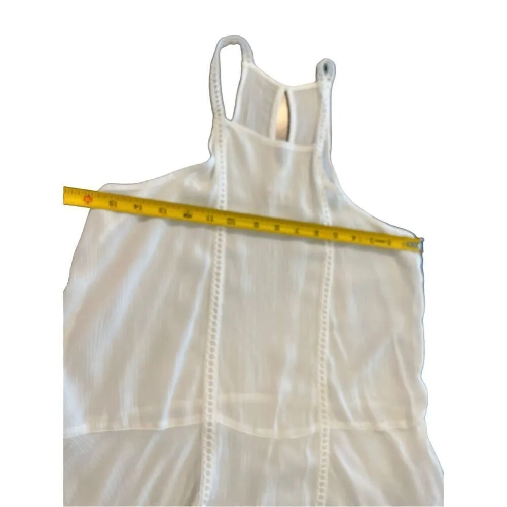 Hollister white Ruffle Hem mini Dress size S - Image 6