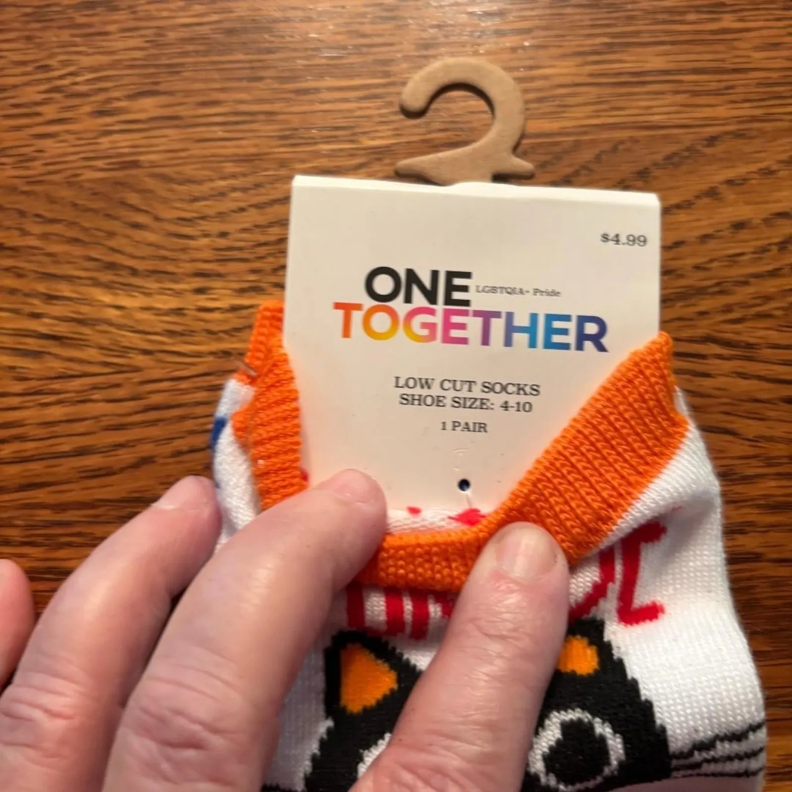 One together Low Cut Socks Womens shoe size 4 - Image 3