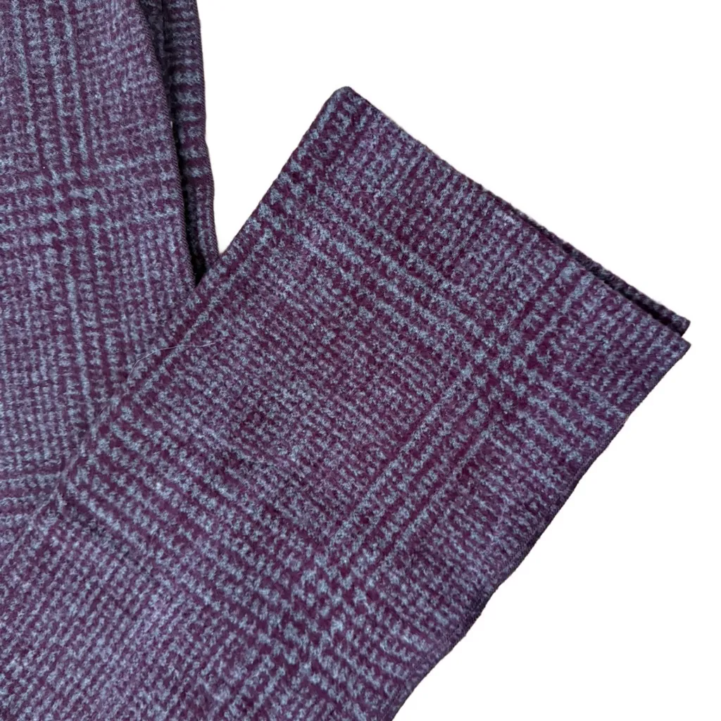 Club Room 100% silk Purple Scarf with Fringe Detail - Image 2