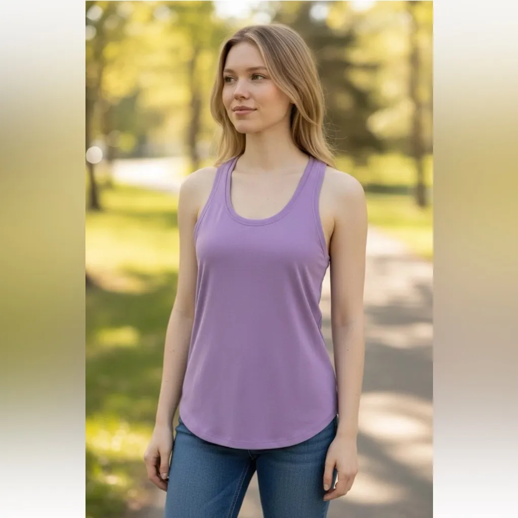 Lululemon Cool Racerback Tank Top Size 10 Light Purple - Image 2