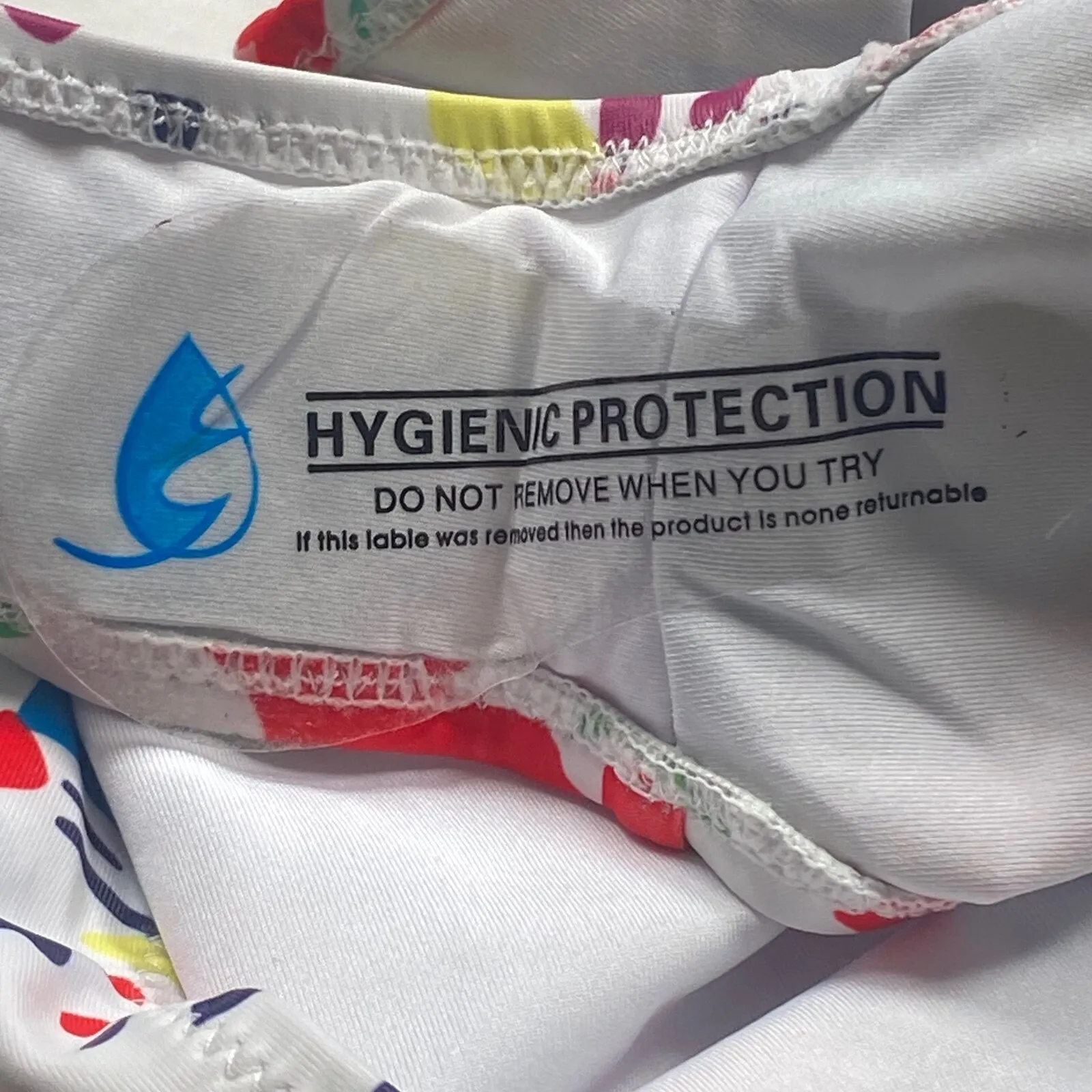 High Waist Swimsuit Bottoms Womens Large Colorful Floral Print Lined Abstract - Image 5