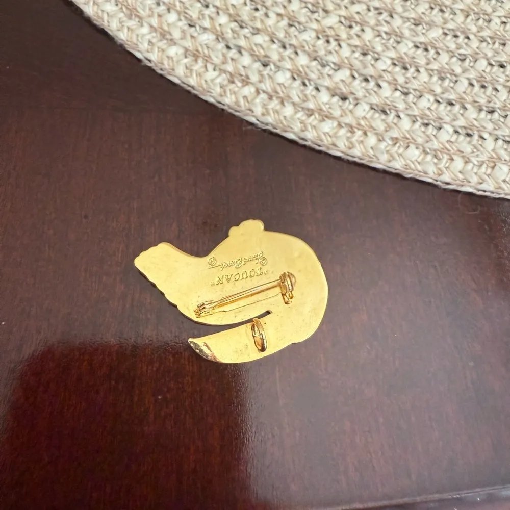 Vintage Laurel Burch Tucan Brooch - Image 2