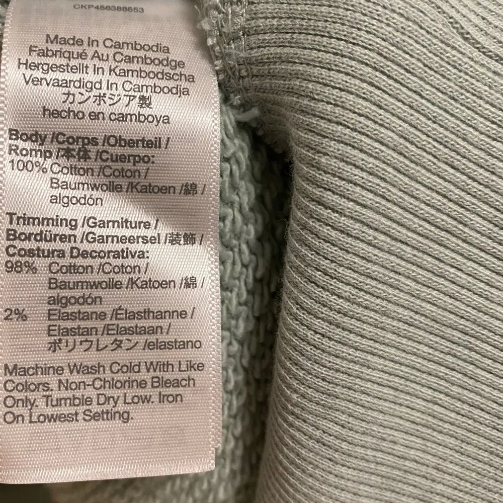 MADEWELL MWL Airy Terry Half Zip Tunic Sweatshirt Size L - Image 11