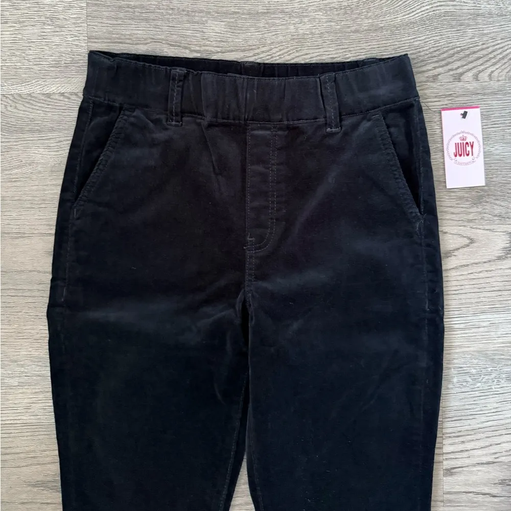 Juicy Couture California Skinny‎ Pull-On Corduroy Pants - Size 8 - Black - NWT - Image 4