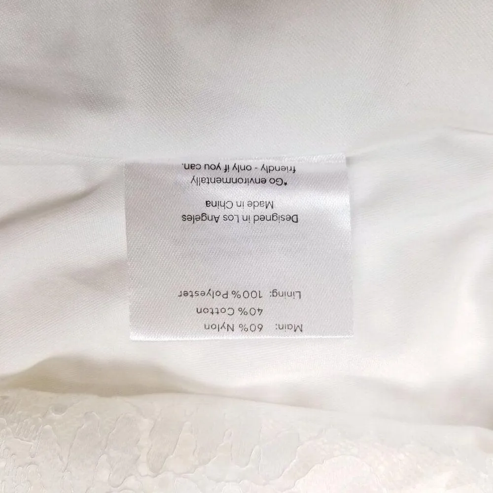 NWT Fame and Partners Chelsey White Lace Wedding Gown Dress Sz 2 - Image 12