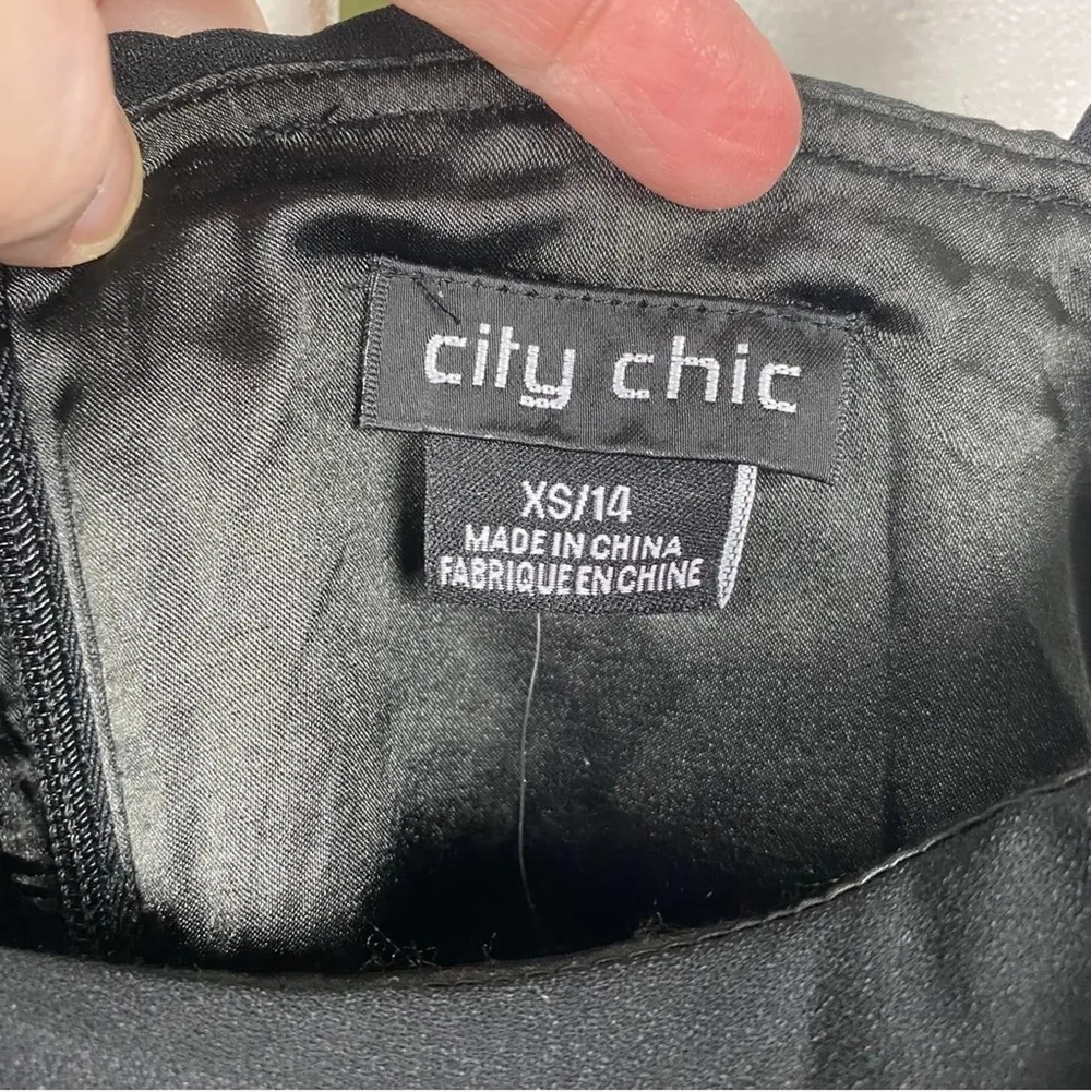 City Chic Black Flirtation Dress Sz.XS(14) NWT - Image 8