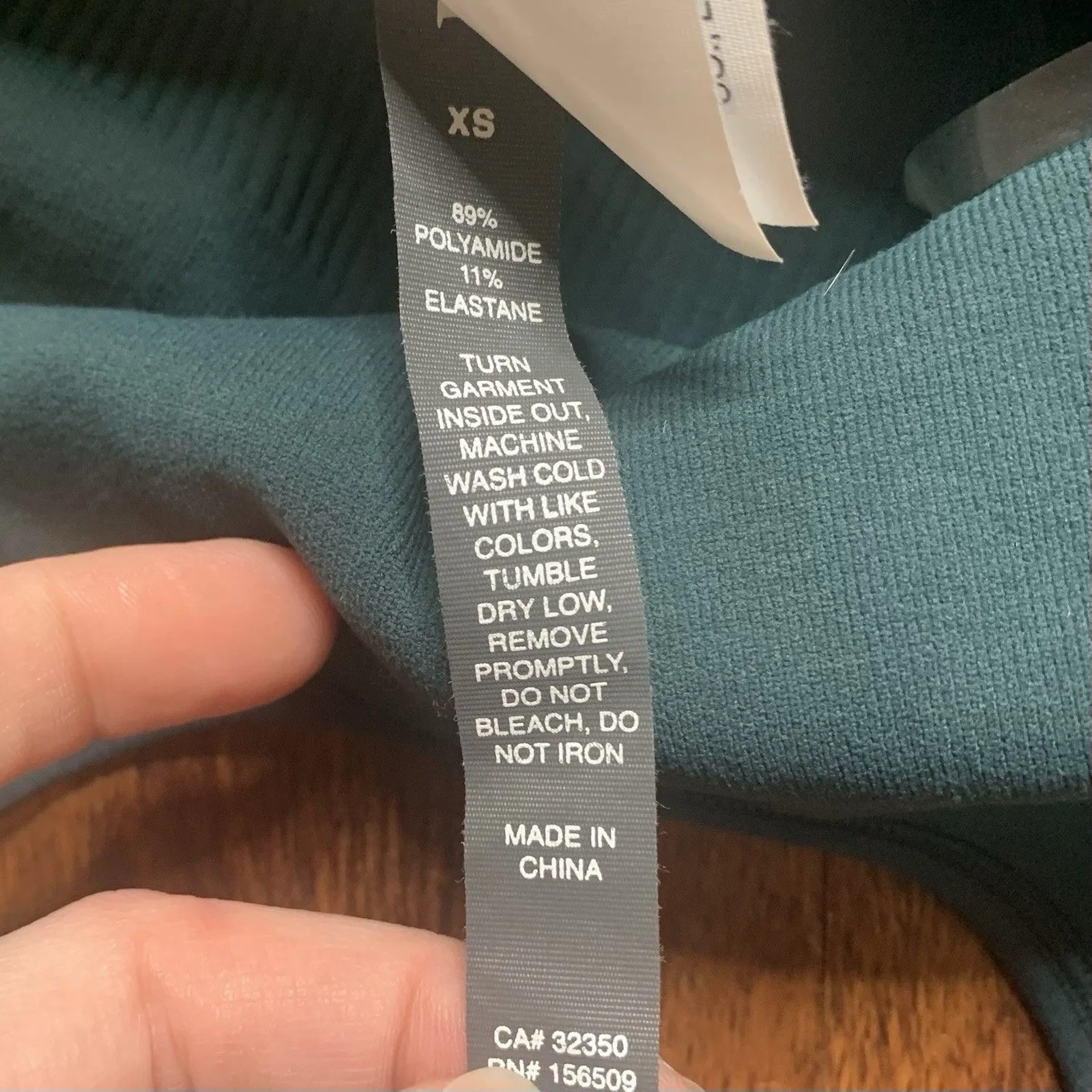 Vuori Simplicity Halter Top Beryl Ribbed Blue/Green Sleeveless Shirt Sz XS - Image 6