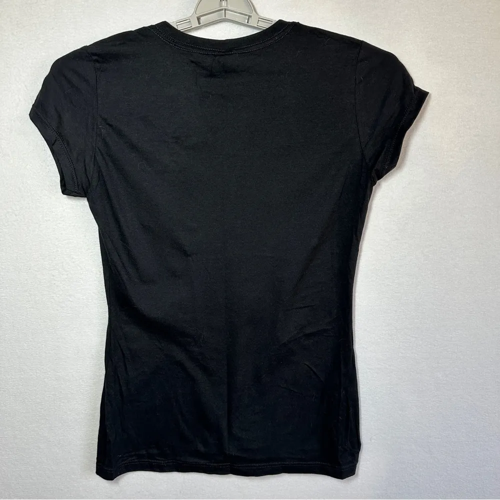 Dr Who Allons-y T Shirt Women's XL Black Fitted Short Sleeve Tee Top New - Image 3