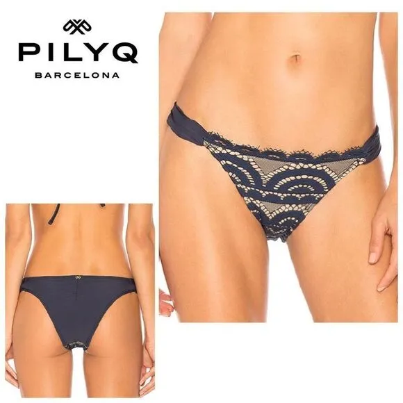 New. Pilyq Nautica  lace fanned teeny bikini. Small. Retails $72 - Image 2
