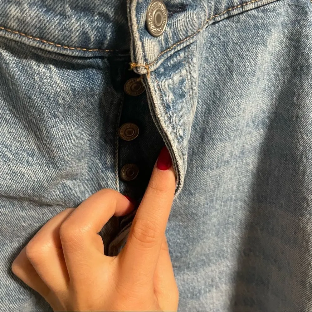 NEW ABERCROMBIE & FITCH 90s Baggy Raw Hem Low Rise Shorts- Plus Size 24 (37) - Image 5