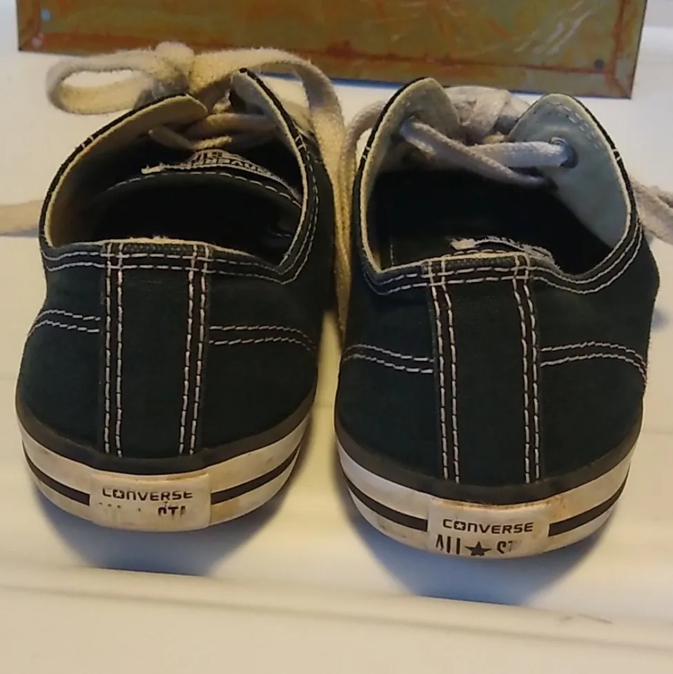 All Star Low Top Black Sneakers Women’s Size 6 - Image 5