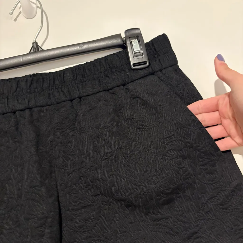 J.‎ CREW Jacquard Pull On Boardwalk Shorts 3" C2107 black Women's Size 00 - Image 4