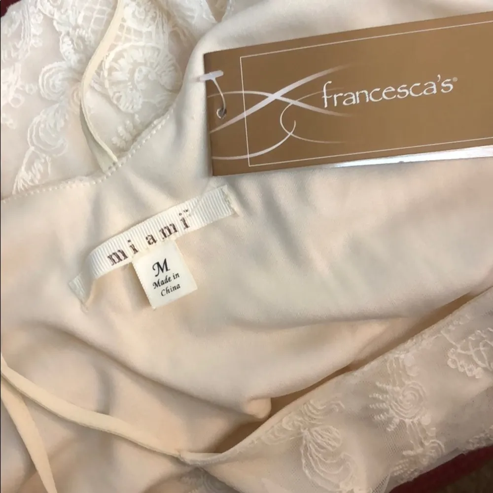Francesca’s Annamarie Ivory Lace Maxi Dres… Size M - Image 8