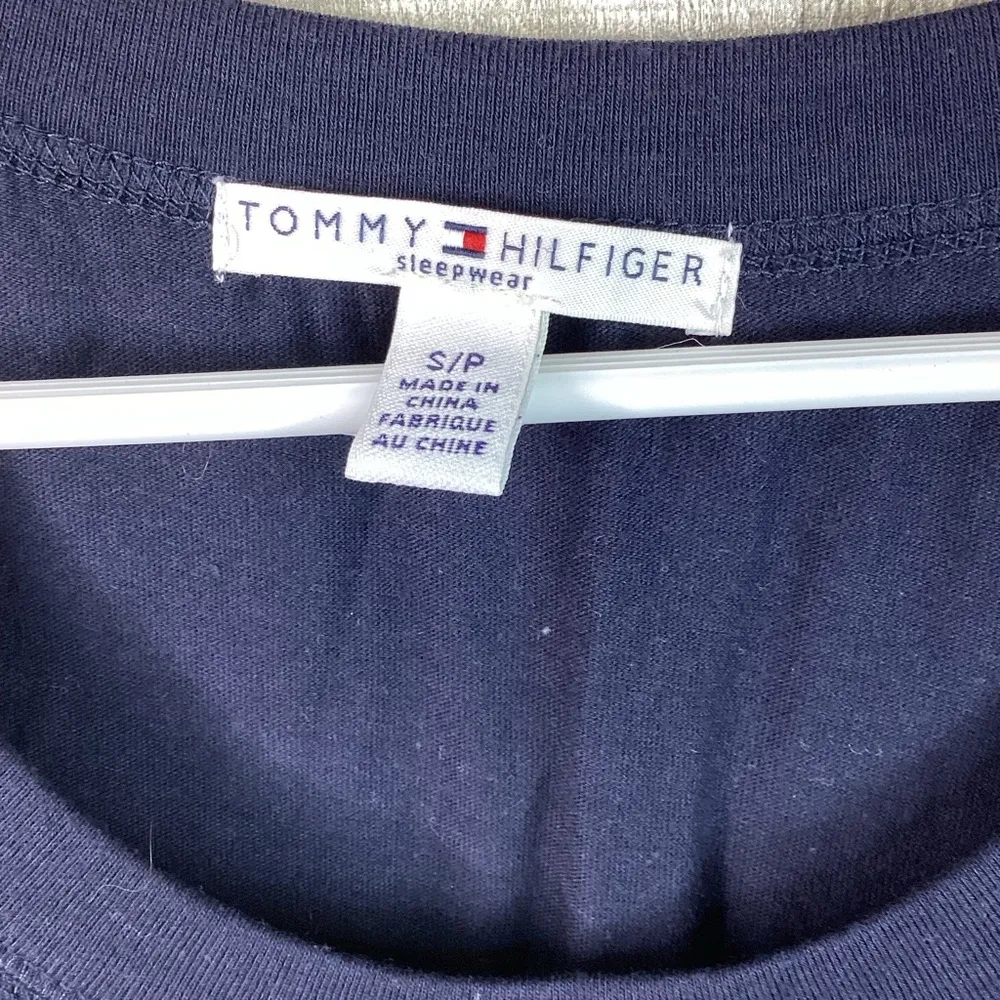 Tommy Hilfiger Size Small Navy Blue Scoop-neck Sleep Tank Top - Image 4