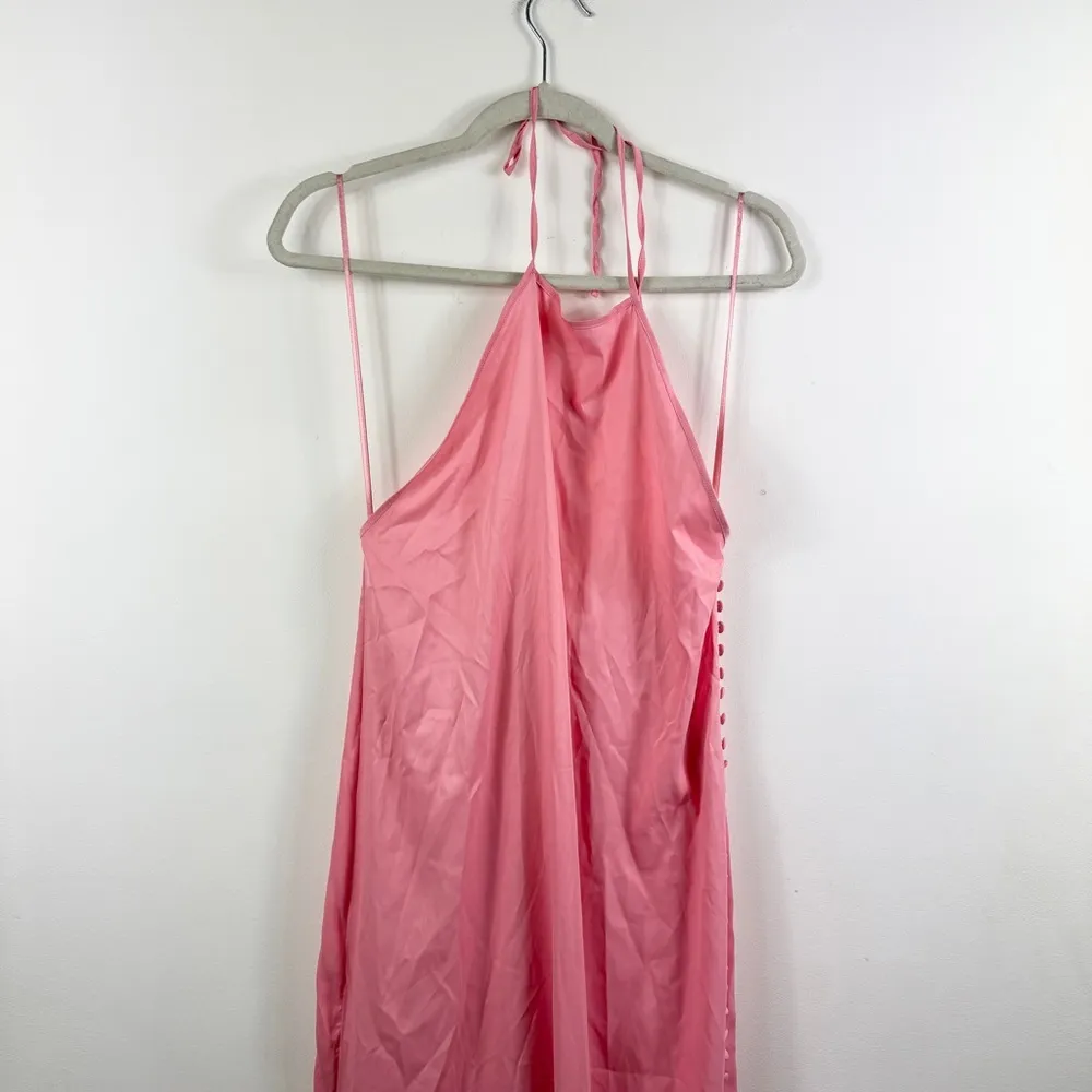 Zara pink satin effect button dress BLOGGERS FAVORITE!!! - Image 10