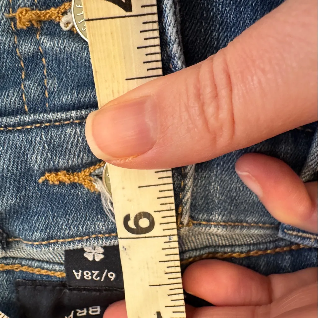 Lucky Brand Blue High Rise Skinny Jeans Womens 6 Button Fly Casual Classic Denim - Image 3