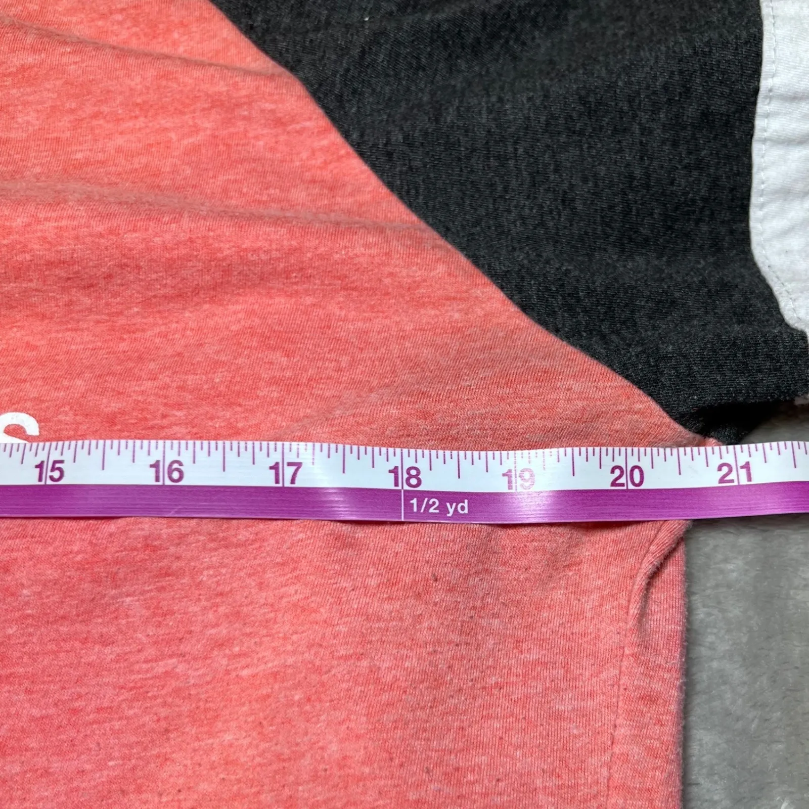 Garth Brooks World Tour Baseball Raglan Tunic Shirt Womens 2X Coral Country 7 Pink Size XXL - Image 10