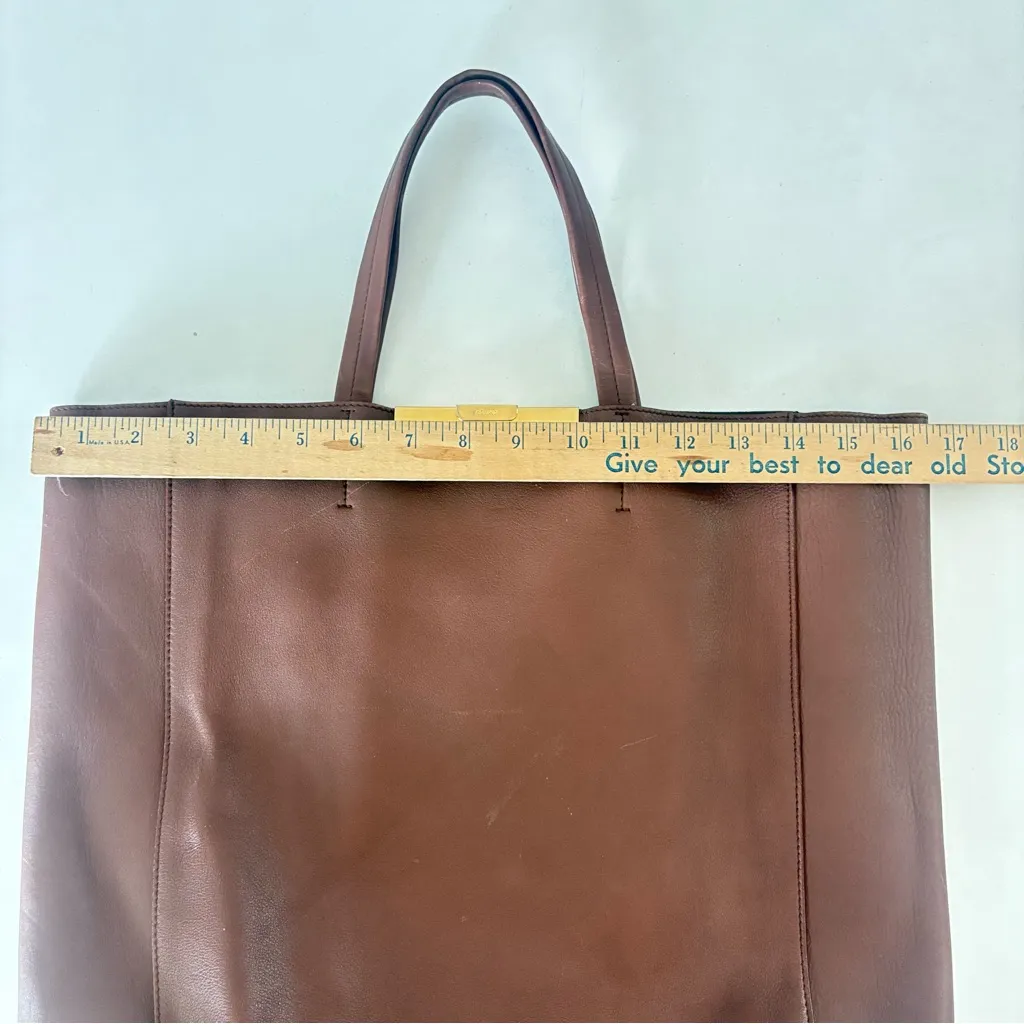 Celine Large Clasp Cabas Brown Tote Bag - Image 12