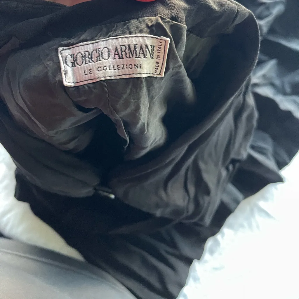 Vintage Giorgio Armani Long Sleeve Dress Button Top Women’s Sz M - Image 5