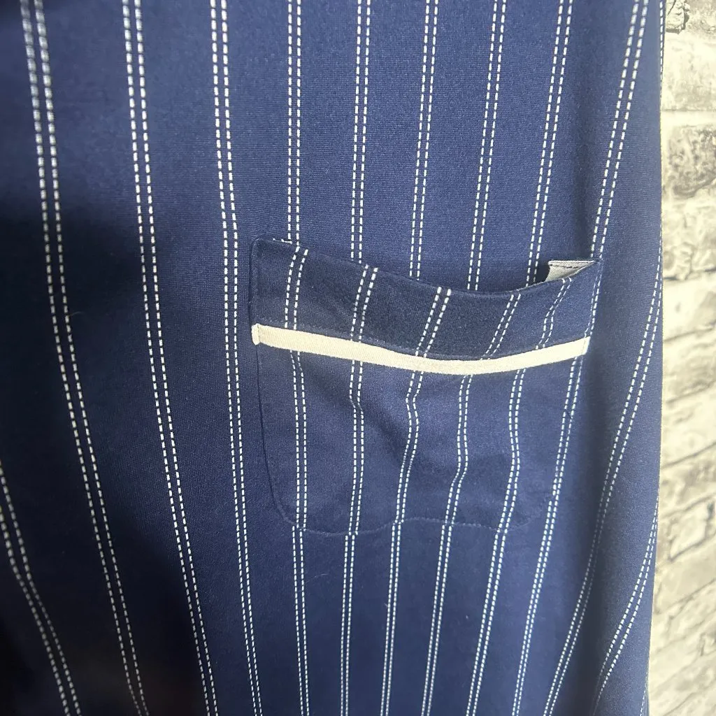 Midnight sky EUC Midnight Blue Base White Stripes Night Gown Size XXL - Image 5