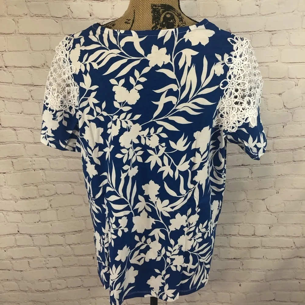 Jessica London Crochet Shoulder Top - Image 4