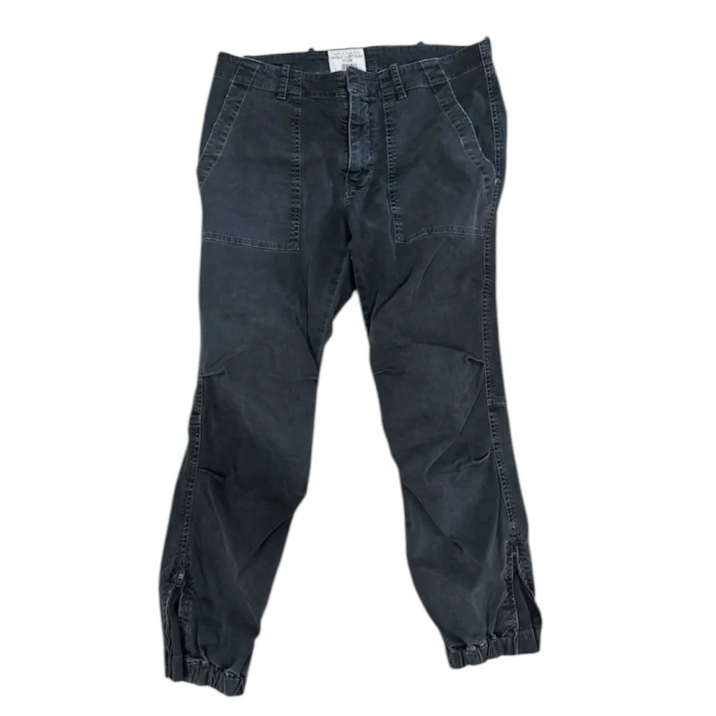 Nili Lotan New York 80 111/88 NL military Cropped Pants Jogger in carbon Y2K Gray Size 4 - Image 6